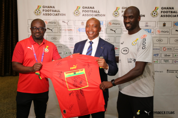 CAF together with GFA boss and Otto Addo