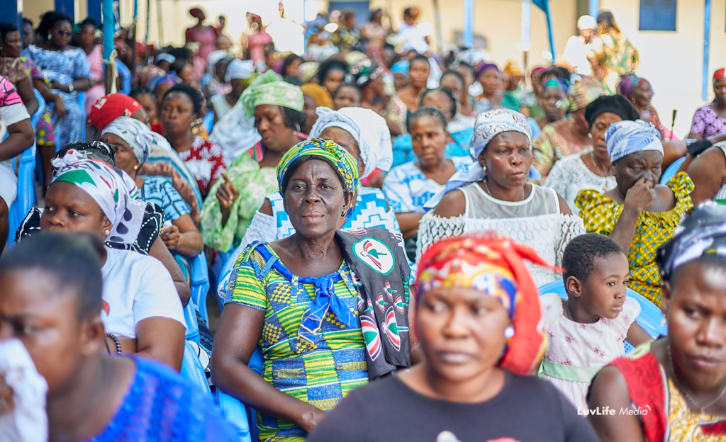 NDC Women’s Organiser feeds over 310 widows on Christmas