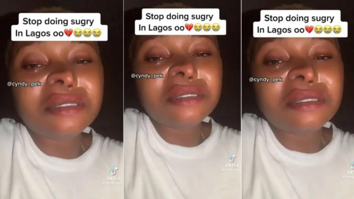 Lady cries over failed nose surgery