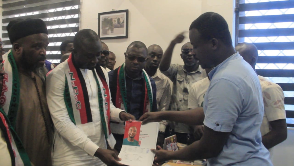 AfCOPS President files nomination to contest Muntaka at Asawase constituency