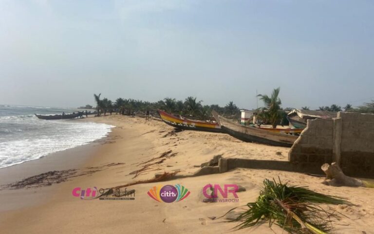 Several properties destroyed by tidal waves in Keta