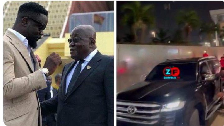 Sarkodie Gifted Luxury V8 Land Cruiser, Raising Questions About Government Ties