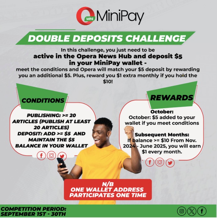 Opera News Authors December Double Deposit Challenge Winners Unveiled