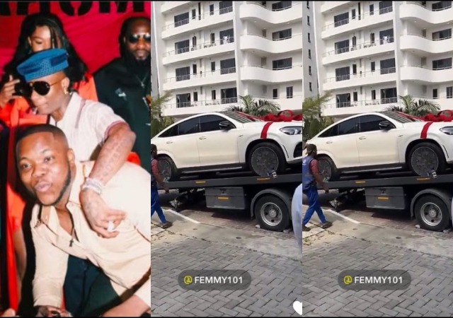 Wizkid gifts associate, Femmy, a new Mercedes Benz SUV
