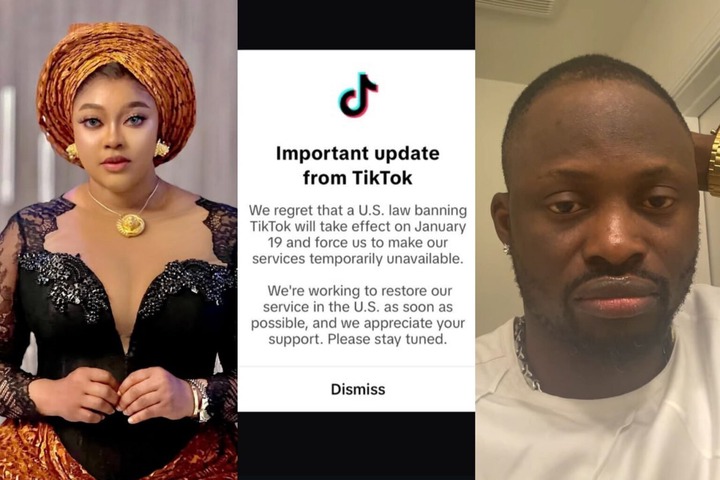 “I am so emotional about it” – Biodun Okeowo, Jigan Babaoja react as TikTok shutdowns in the US ahead of the ban