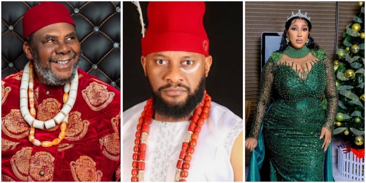 Judy Austin, others react to Pete Edochie’s message to son, Yul on birthday