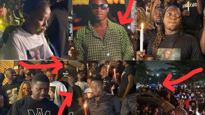 Top Stars And Fans Show Up in Their Numbers For Late Actor C Confion’s Candle Procession Ahead Of His Burial