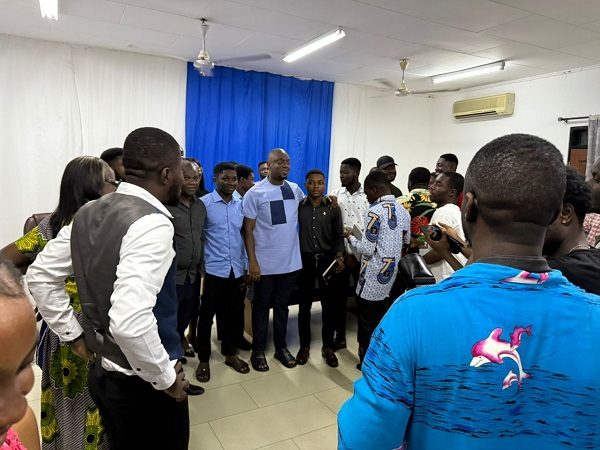 NPP General Secretary Justin Kodua Frimpong engages TESCON executives