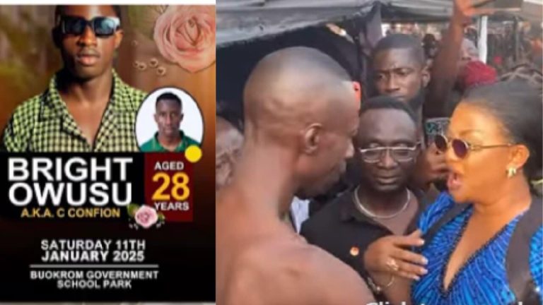 See how Nana Ama Mcbrown commanded attention when she showed up for C-Confion’s burial.