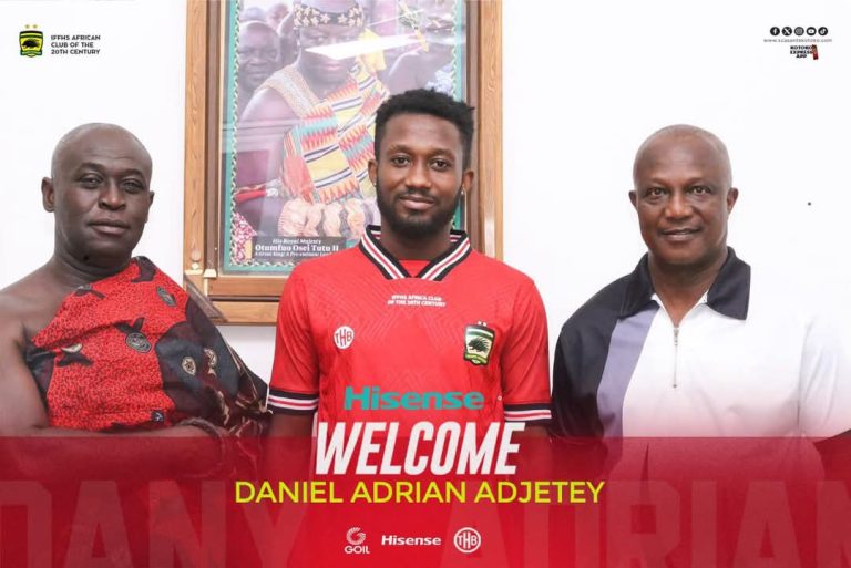 OFFICIAL: Asante Kotoko sign right-back Daniel Adrian Adjetey on 18-month contract