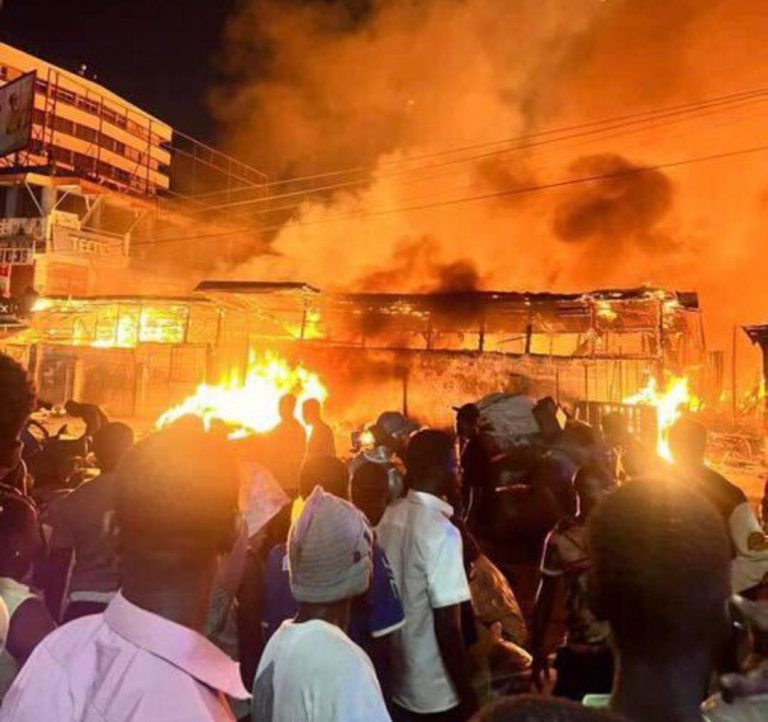 Fire Destroys Over 100 Shops At Kantamanto