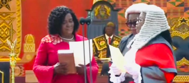 Ghana’s First Female Vice President Sworn In