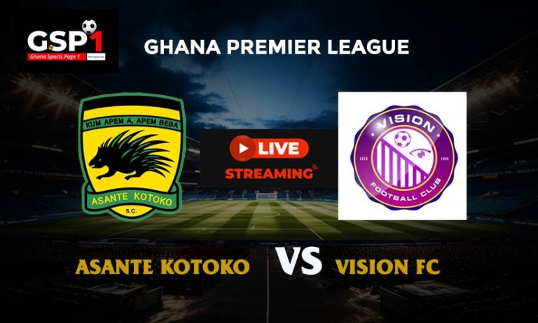 Watch Live: Asante Kotoko vs Vision FC