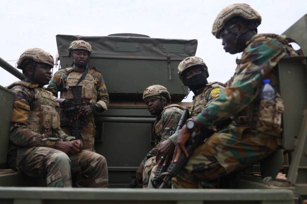 Military and Police detachment arrives in Nkwanta township to subdue violence