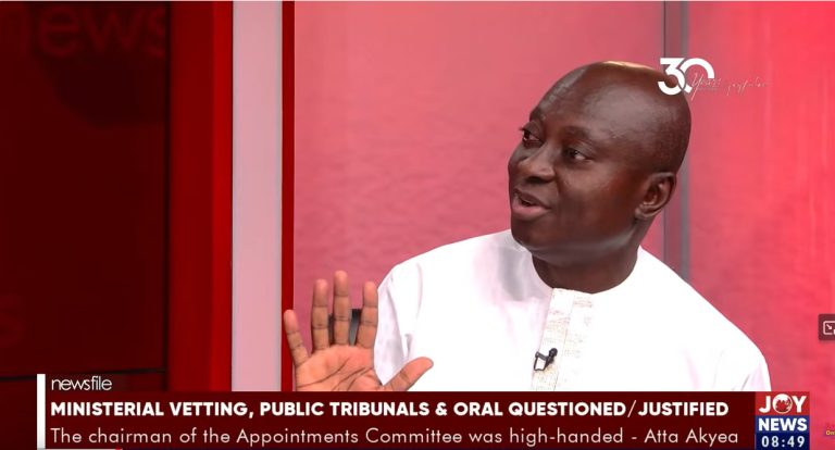 Vetting committee chairman didn’t coordinate the process well – Atta Akyea
