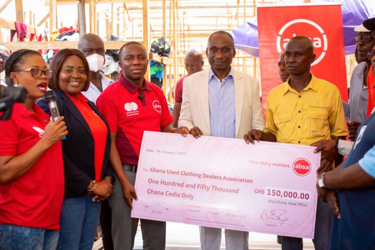 Absa Bank supports Kantamanto traders with GHS150,000