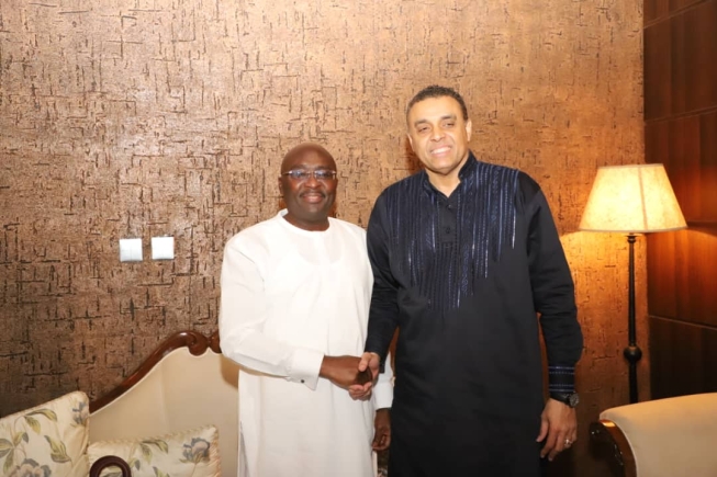 Bishop Dag Heward Mills celebrates Vice President Bawumia’s presence at 31st Night Service