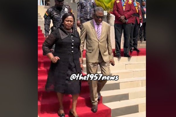 ‘That is my husband’ – Watch the heartwarming moment Gertrude Torkornoo showed off her husband