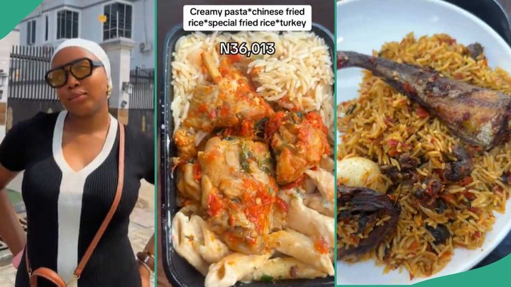 Lady buys 3 plates of food in Hilda Baci’s restaurant, shares how much she spent