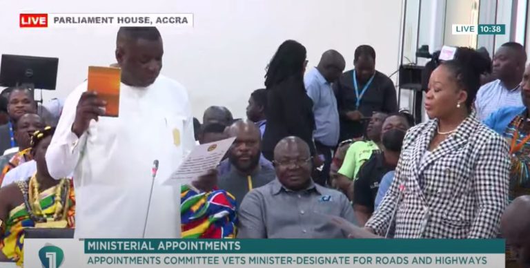 [Watch Live] Appointments Committee vets Governs Kwame Agbodza