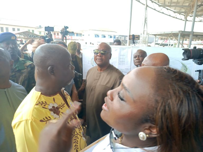 Mahama resolves to complete stalled Takoradi Market Circle redevelopment project  
