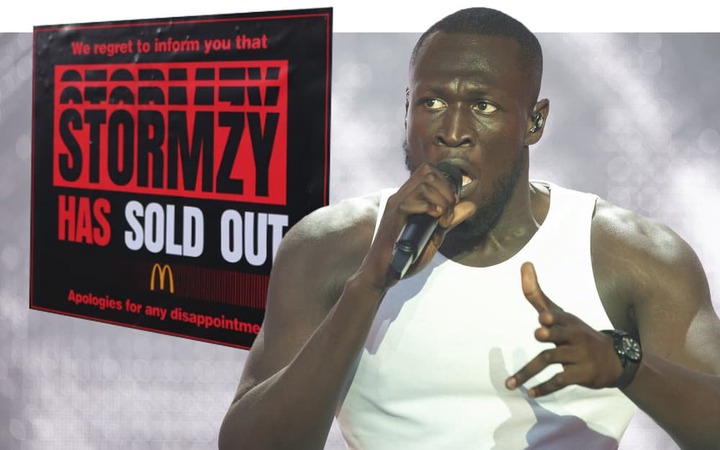 Stormzy critics condemn rapper in posters around London as anger grows over McDonald’s deal and Palestine post