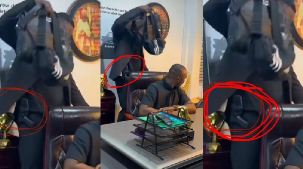 Basintale carries gun-wielding personal bodyguard to YEA office