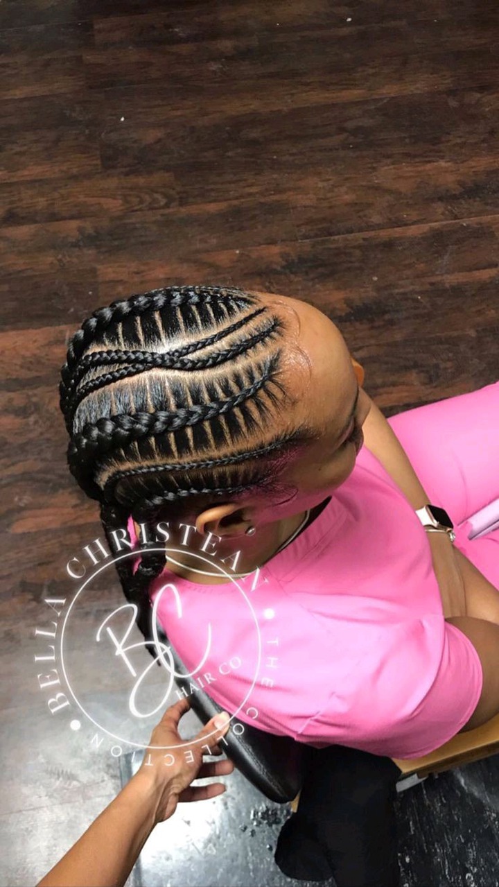 Elevate Your Look With All-Back Ghana Weaving Hairstyle Ideas