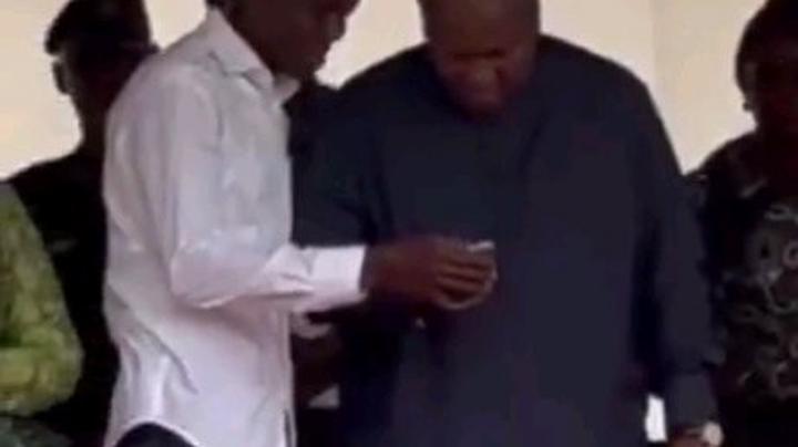 “What’s Going on With John Mahama Lately?” — Ghanaians React to Latest Video of JM Accepting Phone