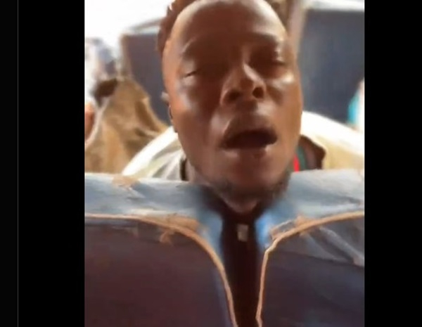 Young man suspected to be under the influence of drugs, dropped from trotro midway through journey
