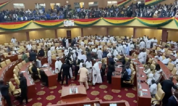 NDC in white, NPP in black as President Mahama delivers maiden SONA