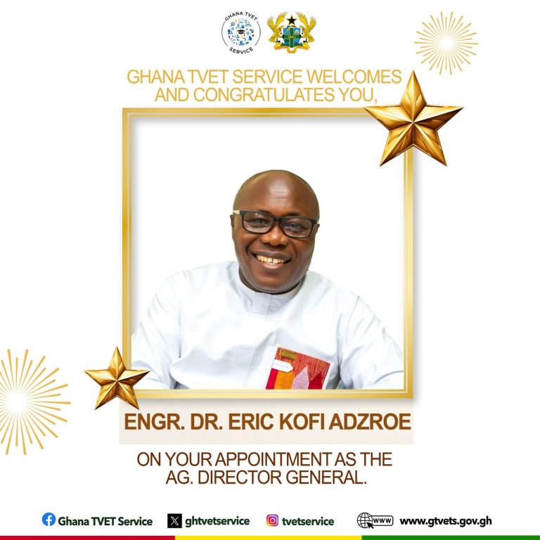 Ghana TVET service welcomes new director general