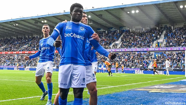 Ghanaian attacker Christopher Bonsu Baah scores to inspire Genk to 2-1 win against St. Liege