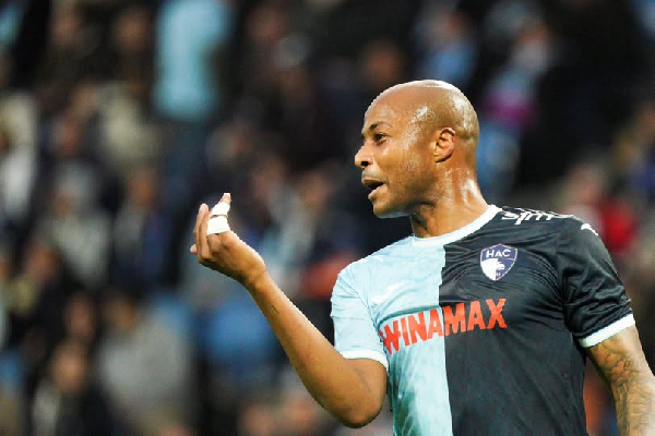 Always moving forward – Andre Ayew reacts after netting third goal of the season