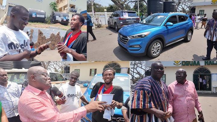 UCC Student Who Cannot Sit Receives New Car from ‘Yesu Dea’ VIP Buses Owner in Heartwarming Gesture