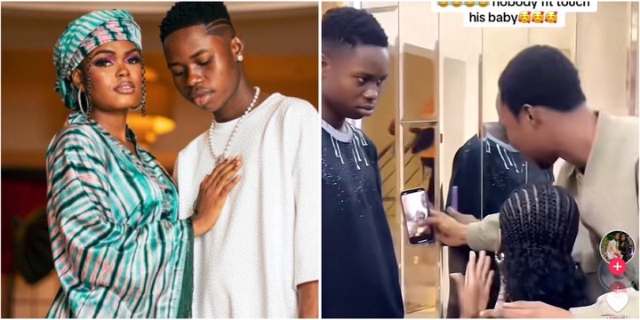 Peller’s reaction goes viral after his brother touches Jarvis while taking photos during visit to his mum