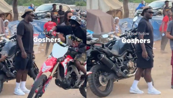 Watch as Sulley Muntari shows up at bike freestyle show in Accra