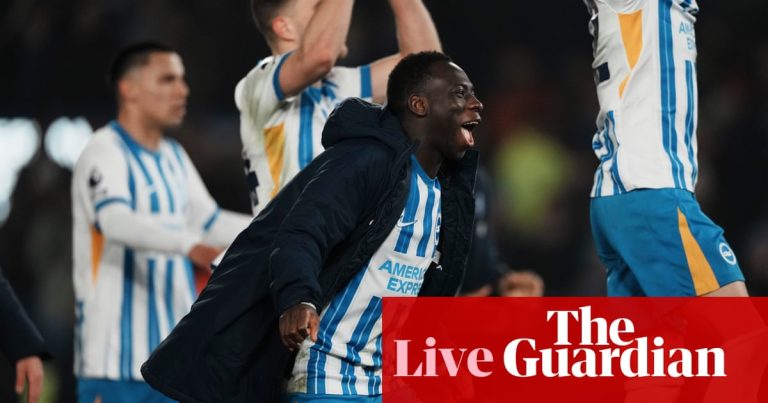 Brighton 3-0 Chelsea: Premier League – as it happened | Premier League