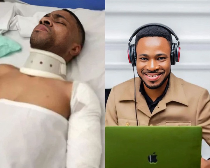 Kofi Adoma’s wife Miracle shares update on his eyes weeks after shooting incident