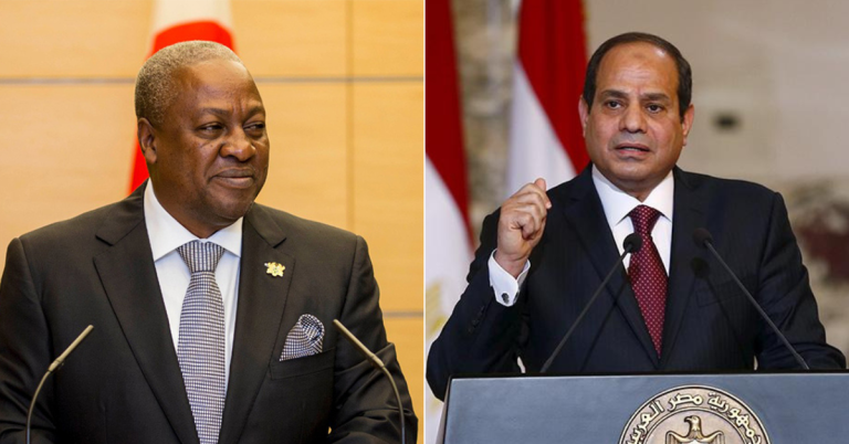 Al-Sisi, Mahama reaffirm commitment to Egypt-Ghana cooperation