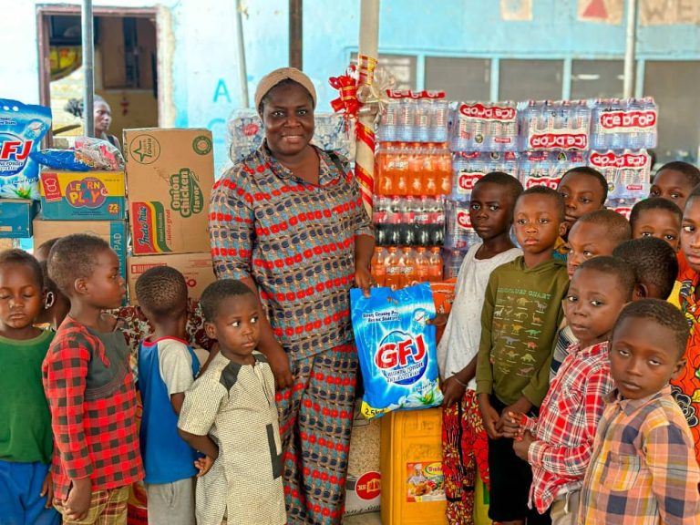  Gospel musician donates to Grace Land Orphanage Home at Bawjiase