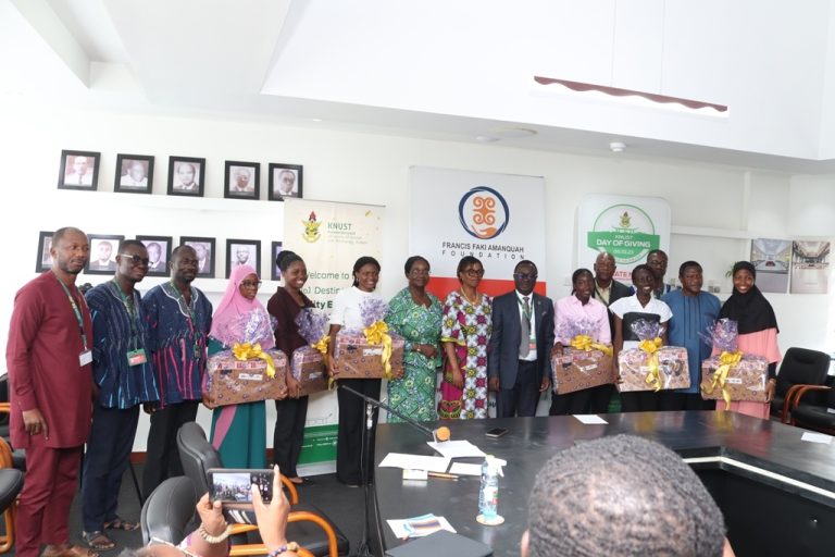 Francis Faki Amanquah Foundation Awards Scholarships to Six KNUST Students 
