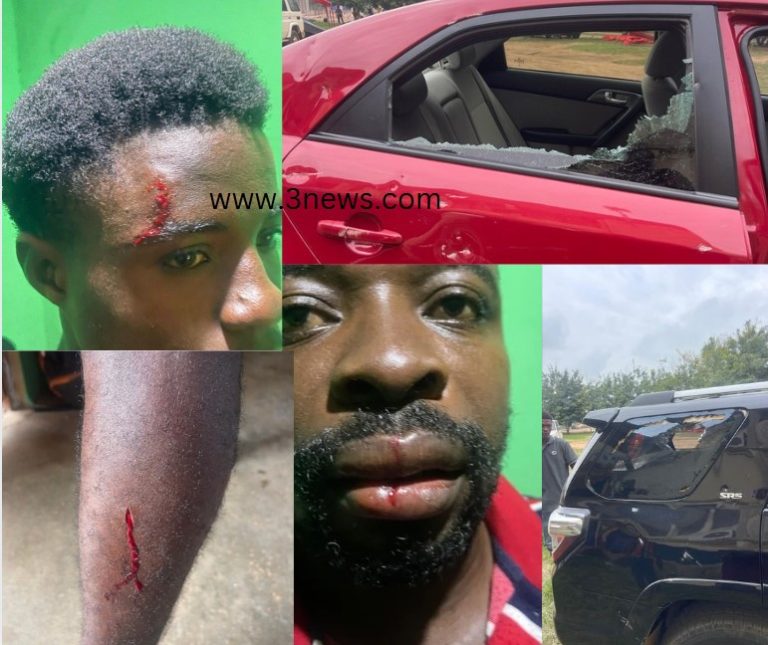 Six injured in Gomoa Obuasi as youth stone chief, vandalize palace and vehicles amid chieftaincy dispute
