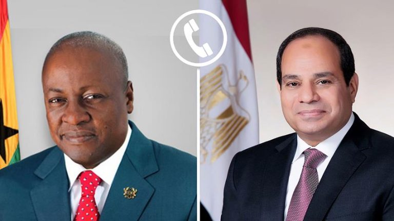 President El-Sisi holds telephone conversation with President Mahama