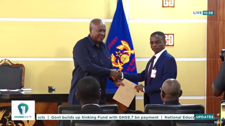Mahama officially declares assets
