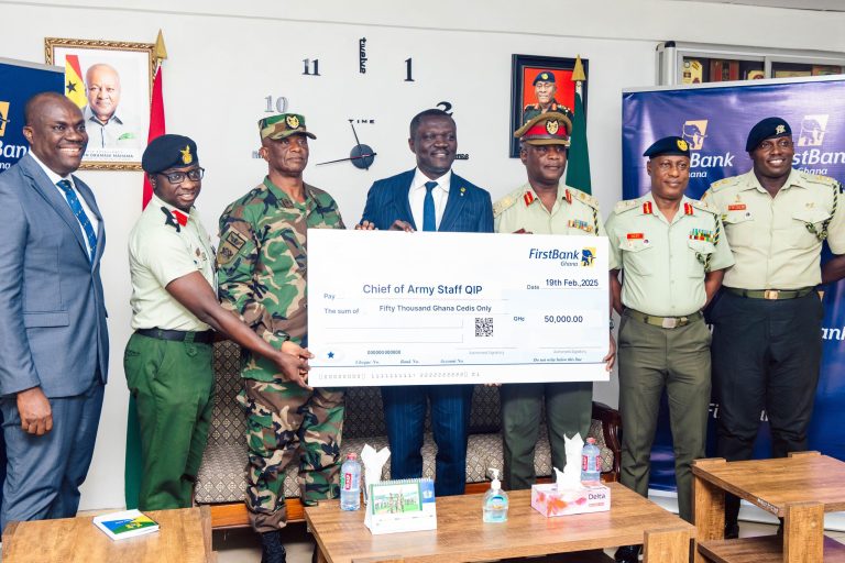 FirstBank Ghana Supports Quick Impact Project to Provide Accommodation for Young Soldiers