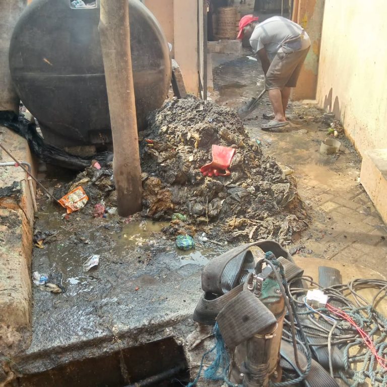 Tema Metropolitan Waste Management begins work on overflowing sewers