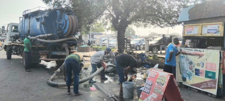 Overflowing sewer lines in Tema repaired, businesses resume operations
