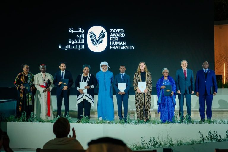Abdullah bin Zayed attends Zayed Award for Human Fraternity ceremony, recognising 2025 honorees
