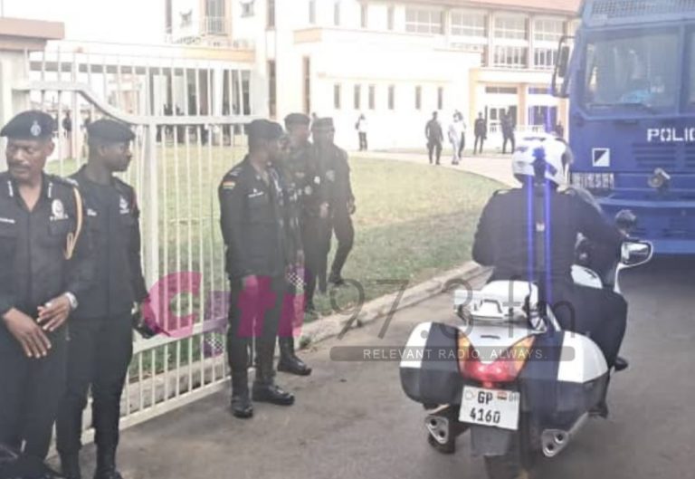 Heavy Police presence at Ashanti Regional Council of State election re-run